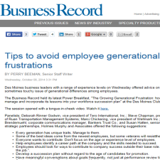 Click on the image for Business Record article. Click on the image for Business Record article.