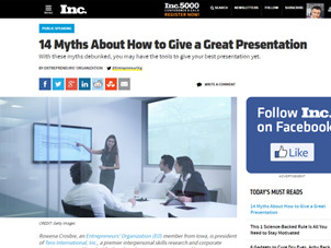 Click on the image to read Ro's Inc.com article Click on the image to read Ro's Inc.com article