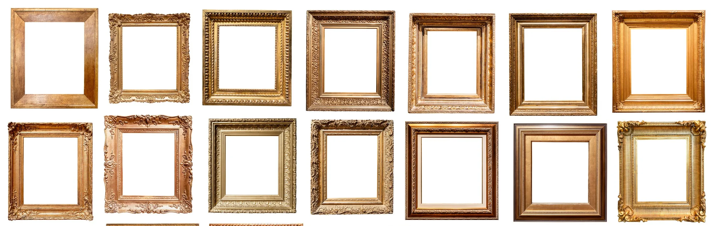 an assortment of frames