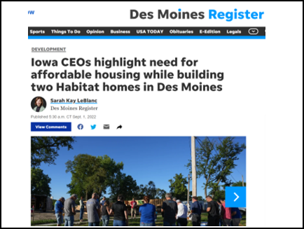Click on the image to read the Greater Des Moines Partnership Chair's Column