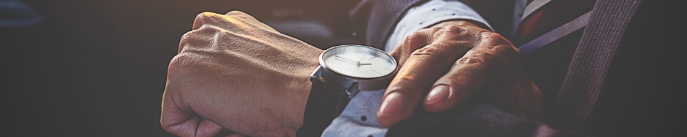 close up of man's watch