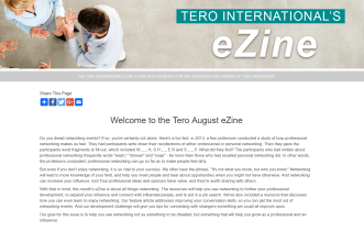 Click on the image to view the Tero August 2018 eZine.